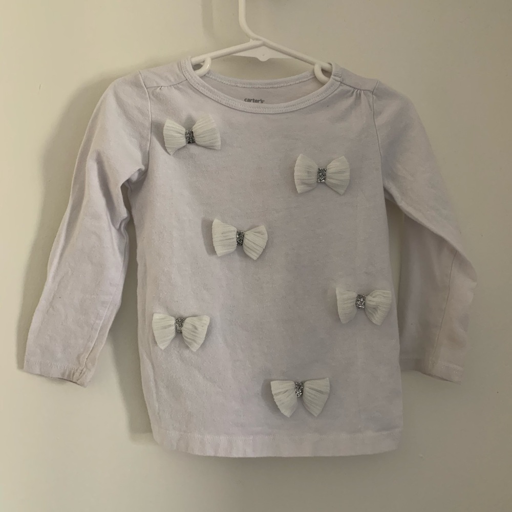Girls semi-dressy top with bows